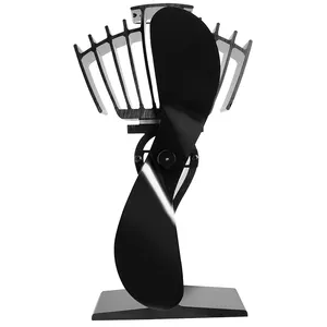 พัดลมเตาไม้2ใบใช้พลังงานความร้อนขนาดใหญ่พัดลมเตาไม้ - Product Image 1