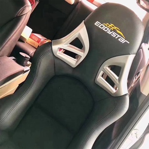 Asiento de juego de fútbol negro con marco de fibra de vidrio, escamas metálicas doradas pesadas, cómodo - Product Image 6