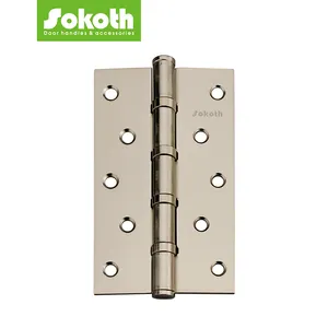 Door Hinge Factory Wholesale High Quality 5 inch Butt Export Outdoor 180 Degree Iron/Steel Door Hinge