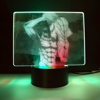 Veilleuses 3D Illusion Optique Lampes LED Veilleuse Acrylique 3d Lumière Décorative Cadeau pour Enfants