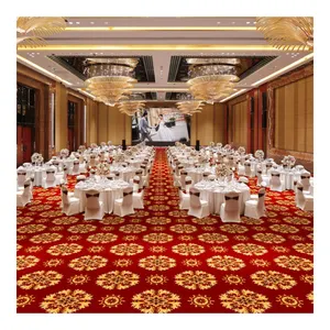 Woven carpet roll Thick Fire Retardant High Quality wall-to-wall carpets banquet hall carpet