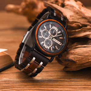 นาฬิกาข้อมือผู้ชายรุ่นใหม่ OEM Relogio Masculino นาฬิกาโครโนกราฟแบบกำหนดเอง สปอร์ต แฟชั่น ธุรกิจ หรูหรา ไม้ สแตนเลสสตีล เครื่องญี่ปุ่น <span class=keywords><strong>Miyota</strong></span> 44 มม. - Product Image 3