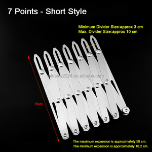 PL زر جديد لوضع المسطرة قابل للتعديل متعدد الأحجام مقياس تقسيم متساوي ، أداة مساعدة للخياطة - Product Image 6