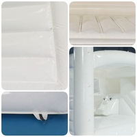 Castillo inflable para saltar, casa de rebote de color amarillo canario de grado comercial