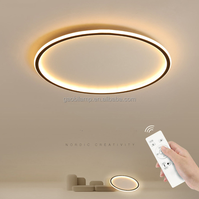 Modern Ultra-Thin LED Ceiling Light Large Surface Mounted Base for Bedroom and Living Room