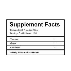 Mezcla <span class=keywords><strong>de</strong></span> Té <span class=keywords><strong>de</strong></span> Cúrcuma, <span class=keywords><strong>Jengibre</strong></span> <span class=keywords><strong>y</strong></span> <span class=keywords><strong>Canela</strong></span> OEM/ODM, Infusión Herbal Orgánica, Bolsitas <span class=keywords><strong>de</strong></span> Té para Impulsar la Inmunidad, Desintoxicación <span class=keywords><strong>y</strong></span> Energía - Product Image 2