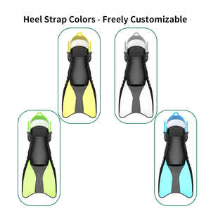 Aletas Cortas Ajustables de TPR+PP para Snorkel y Buceo, Aletas Cortas con Logotipo Personalizado Hechas de Goma de Calidad - Product Image 4