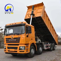 Camion Benne F3000 X3000 12 Roues 371-430 HP Occasion Mining Dumper Prix Shacman 8x4 Dump Truck