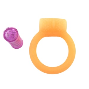 Farfalla vibrante anello del cazzo in Silicone solido e proiettile in ABS batteria stimolatore a 1 velocità incluso anello del sesso per gli uomini prodotto del sesso - Product Image 2