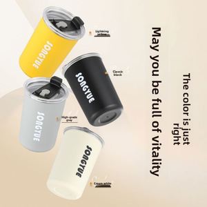 Stainless Steel Vacuum Insulated Double Layer Coffee <b>Cup</b> <b>Reusable</b> Travel Mug Custom Logo Portable Water Tumbler Leakproof - Product Image 2
