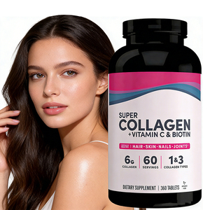 Suplemento de Colágeno Complejo del Fabricante de Suplementos - 6g de Colágeno Tipo 1 y 3 + Vitamina C y Biotina, Apoya el Cabello, la Piel y las Uñas - Product Image 1
