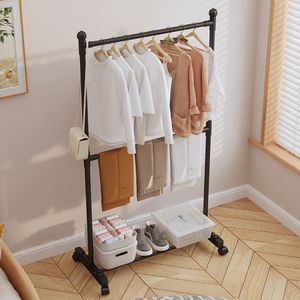 家庭用多機能床立っている衣類ラックホイール付き移動可能な衣類乾燥ラックオーガナイザーカートBacolny布ラック - Product Image 2