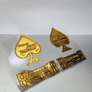 Cao cấp kim loại nhãn hiệu với dập nổi hoàn thành của nước hoa chai cơ thể gói in ấn nhãn - Product Image 4