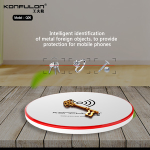 Konfulon Bộ điều khiển không dây sạc nhanh <span class=keywords><strong>10W</strong></span> bộ sạc điện cầm tay đèn Led hiển thị cho điện thoại có sẵn nhiều màu sắc khác nhau - Product Image 5