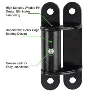 <span class=keywords><strong>Bisagras</strong></span> de puerta de rodamiento de rodillos de soldadura de perno moderno de 7 "de alta resistencia Bisagra de Puerta de Hierro lubricable <span class=keywords><strong>para</strong></span> puertas de entrada <span class=keywords><strong>grandes</strong></span> y pesadas 1100 libras - Product Image 3