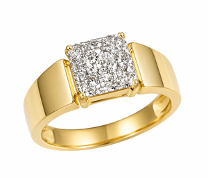 Bague de luxe pour femme en or 14K/18K personnalisée AADIHI JEWELS R0079, diamant de laboratoire taille Asscher 3,00 carats, certifié IGI, plaqué rhodium - Product Image 1