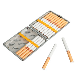 Metal Cigarette Case 20 Pack 8.0mm Rectangular Portable Stylish - Product Image 1