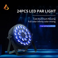 24 projecteurs de scène 24x12W RGBW 4-en-1 à LED pour mariages et fêtes