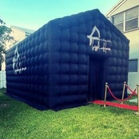 Populaire Portable Disco Noir Maison Gonflable Discothèque Cube Tente De Fête Gonflable Boîte De Nuit Tente Pour La Fête Événement