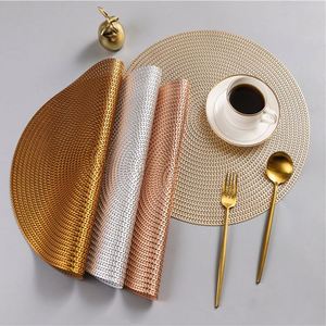 Nouvelle nappe de table ronde en PVC, design classique, réutilisable, diamètre 38 cm, lavable, pour une salle à manger élégante - Product Image 2