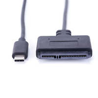Câble adaptateur USB-C vers SATA 0,3 m, puce ASM1153E, 6 Gbps SATA III vers USB 3.2 Gen1 UASP, noir, pour disque dur SSD 2,5 pouces