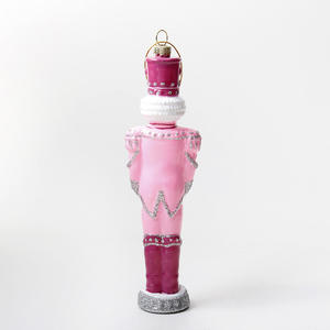 Rose Premium Noyer Homme Marionnette Verre Artisanat Noël Enfants Artisanat Ornement <span class=keywords><strong>Casse</strong></span>-<span class=keywords><strong>Noisette</strong></span> Pendentif - Product Image 4