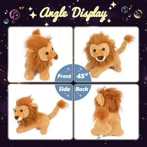 Hopearl – peluche de Lion Musical à LED, jouet en peluche chantant, Volume réglable, <span class=keywords><strong>berceuse</strong></span> animée, apaisement, Festival d'anniversaire pour enfants - Product Image 3