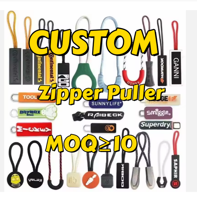 Custom Wholesale Plastic Puller U Shape Zipper Pull Extension Handle Cord for Backpack Luggage Jacket