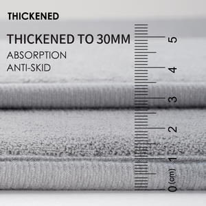 Alfombra de Baño de Espuma Viscoelástica Gruesa de 30 mm, Absorbente, Antideslizante, Rectangular, de Color Sólido, Diseño Minimalista - Product Image 4