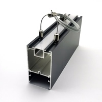 Profilés en aluminium linéaires en forme de U personnalisés YG-5190 51*90MM pour bande LED suspendue avec diffuseur pour l'éclairage de bureau