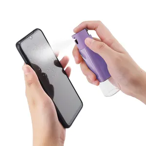 Sıcak satış 2-in-1 mikrofiber telefon ve ekran temizleyici sprey kullanımlık dijital cihaz dizüstü Tablet temizleyici taşınabilir PC malzeme