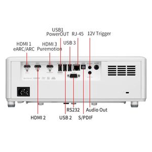 Projecteur Optoma UHZ718 (UHZ50) 4K Laser Intelligent 3200 Lumens 3D Home Cinéma Taux de Rafraîchissement Élevé <span class=keywords><strong>Gaming</strong></span> 240Hz Bureau Professionnel - Product Image 3