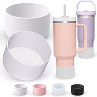 Bouteille d'eau en silicone personnalisée botte large bouteille souple fond en silicone étui de protection bouteille d'eau bottes flexibles