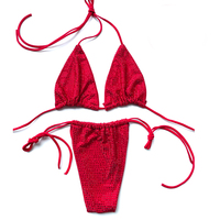 S573 approvisionnement d'usine complet strass maillots de bain maillot de bain deux pièces Sexy Bikini néon vert cristal natation maillot de bain pour fille