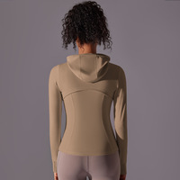 Veste de Yoga de sport serrée avec trou pour le pouce femmes grande taille respirant Stretch course cyclisme Fitness vestes