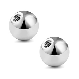 Joyería para Piercing Corporal de Acero Inoxidable 316L con Recubrimiento PVD y Rosca |   Barra de Perlas de Repuesto con Rosca Interna de 1.2mm para Compromiso o Boda - Product Image 2