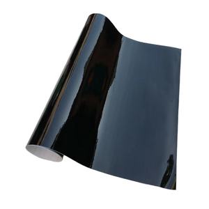<span class=keywords><strong>Film</strong></span> adhésif en vinyle noir brillant 1.52x28M, feuille de décalcomanie à libération d'air - Product Image 1
