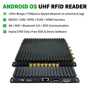 Lector RFID Fijo UHF TY660 con Android 10.0, Impinj E710, WiFi, Bluetooth, 4G, GPS, RS232, GPIO, <span class=keywords><strong>USB</strong></span>, TCPIP, 8 Puertos, para Gestión de Almacenes - Product Image 1