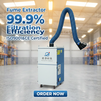Filtre à fumée de soudage portable, purificateur de fumée certifié CE, extracteur pour atelier métallique, élimination des poussières de soudage et de meulage