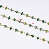 Chaîne en acier inoxydable émaillée trempée dans l'huile, 5 mètres, en vrac pour bijoux DIY avec anneaux de jonction et fermoirs mousquetons, vente en gros
