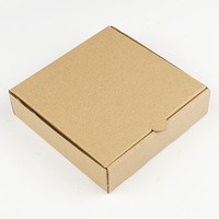 Boîte à pizza personnalisée pour crêpes, gaufres, cornets et emballages de repas - Boîte alimentaire en papier kraft avec matériaux recyclés