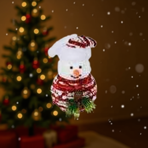 HOMERA Christmas Ornament L10*H15cm Foam Plastic Webbing Round Machine Made Decorative Tree Decoration - Product Image 2