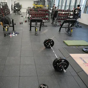 Azulejo deportivo de gimnasio no tóxico de instalación rápida y fácil con hebillas entrelazadas alfombrilla de goma para gimnasio de garaje