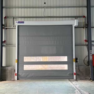 Porte rapide en PVC moderne <span class=keywords><strong>RENPU</strong></span> sur mesure, porte à enroulement automatique, porte à induction automatique, porte de levage, atelier sans poussière, entrée de supermarché, électrique - Product Image 2