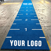 OEM Logo Sled Turf Track Langlebige PE Kunstrasenmatte Meterweise Anpassbare Fitness-Kunstrasenfläche für Fitnesstraining