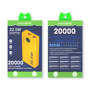 <span class=keywords><strong>Maimi</strong></span> แบตสำรองจอแสดงผลดิจิตอล20000มิลลิแอมป์ต่อชั่<span class=keywords><strong>ว</strong></span>โมงสำหรับโทรศัพท์20<span class=keywords><strong>ว</strong></span>ัตต์ไซเบอร์ชาร์จเร็ว22.5<span class=keywords><strong>ว</strong></span>ัตต์ความจุสูง - Product Image 5