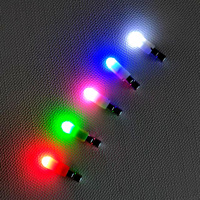 Luz de cola flotante de plástico para pesca nocturna, LED de alto brillo, iluminación de un punto, llamativa y sin deslumbramiento