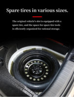 Neumático de Repuesto de Acero de 18x4 Pulgadas, Compacto y Ahorrador de Espacio, para Tesla Model 3 y Model Y, Kit de Emergencia para Carretera