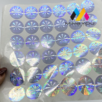 Autocollant hologramme 3d laser, étiquette de sécurité, impression couleur arc-en-ciel, fabriqué en usine, pièces