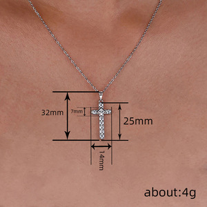 Collana con Ciondolo Micro Pavé per Donne, Stile Dolce e Cool, Gioielli Scintillanti alla Moda - Product Image 4